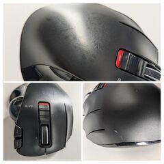 動作未確認・ジャンク☆エレコム M-XT4DRBK 無線トラックボール 左手用 EX-G ワイヤレストラックボールマウス ブラックの画像