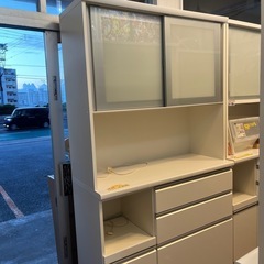 値下げしました！配達可【食器棚】【幅117cm】クリーニング済み【管理番号12508】