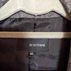 22 OCTOBRE レディース　ウールジャケットの画像