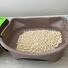 未使用　デオトイレ　ブラウン　猫トイレ　レ