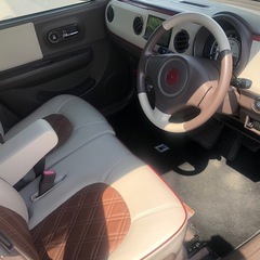 ラパンショコラ‼️ナビ地デジTV‼️オートライト‼️丸目HID‼️ホワイトホイール‼️の画像