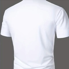 メンズ ソリッド バンドカラー ゴルフ Tシャツの画像