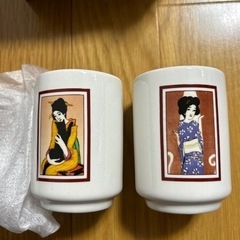 竹久夢二 湯呑み 2個セット【決まりました】の画像