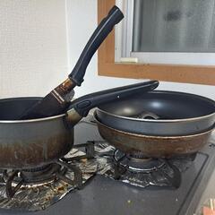 ガス用・取っ手のとれるティファールと卵焼きフライパン
