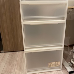 (受付者確定)無印クローゼットケース引出式