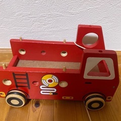 DIY 大工　おもちゃ　消防車付きの画像