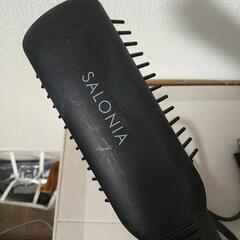 サロニア ストレートヒートブラシ スリム ブラック 箱説明書付きの画像