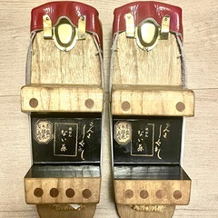 京都「祇園ない藤」高級本根来塗桐下駄 の画像