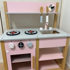 子ども用 キッチン ピンク