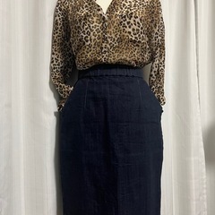 ZARA ヒョウ柄コットンブラウス