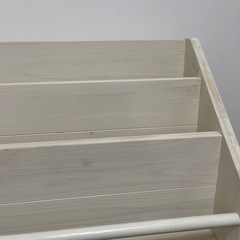本棚 ホワイトウッド 木製の画像