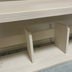 本棚 ホワイトウッド 木製の画像