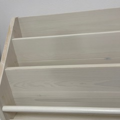 本棚 ホワイトウッド 木製の画像