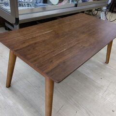 天然木　折り畳みテーブル　センターテーブル　リビングテーブル　座...