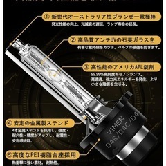 VIMEN ヘッドライト D4S HID バルブ 純正交換用 6000K 35Wの画像