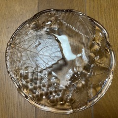 フルーツ柄　ガラス　皿の画像