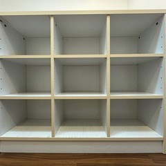 カラーボックス　白　109cm×30cm×90cmの画像