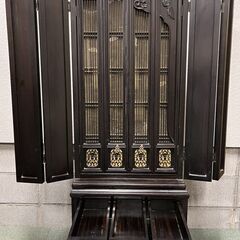 黒檀 仏壇 創価学会 幅54cm×奥行51cm×高さ142cm の画像