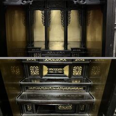黒檀 仏壇 創価学会 幅54cm×奥行51cm×高さ142cm の画像