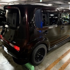 最終価格 車検8年2月まで キューブ 4ナンバー 税金8800円  デイトナホイール ローダウンの画像