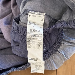 ボックスシーツ　無印　セミダブルサイズの画像