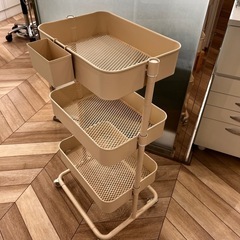 移動用スチールラック　中古の画像