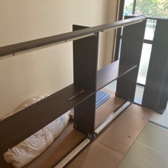 セミダブル　ベッドフレーム　棚付き