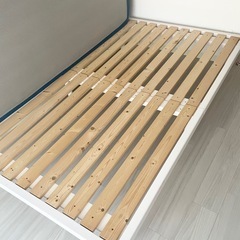 スノコベッドホワイトセミダブルサイズの画像