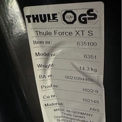 受け渡し予定者決定　ほぼ新品美品✨スーリー THULE ルーフボックス　Thule Force XT S　キャリア　両開き の画像