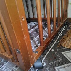 ベビーベッド　布団付きの画像