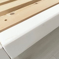 スノコベッドホワイトセミダブルサイズの画像