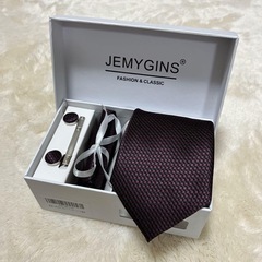 JEMYGINS メンズイージーケア洗えるネクタイ ピン、ポケッ...