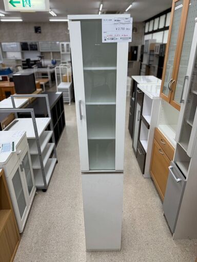 ★ジモティ割あり★  キッチン収納 白 H178×D39.5×W30 クリーニング済み TJ8179