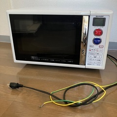 【説明書なし・丸皿傷あり】シャープ オーブンレンジ (ホワイト)...
