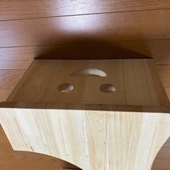 トイレ台 トイレトレーニング用 踏み台 木製 中古品の画像