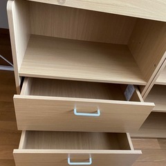 ニトリのロフトベッド&本棚の画像