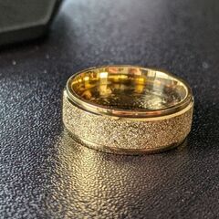シンプル/ゴールドリング（新品）19号の画像