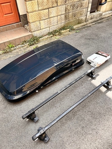 inno イノー 車載 コンパクトモデル ルーフボックス 220L リッジトランク240 BRW240BK  取り付け金具付き  2021年6月購入