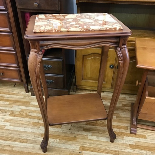 大理石 コンソールテーブル サイドボード 猫脚