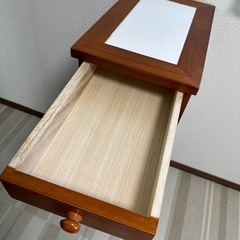 木製キッチンワゴンの画像
