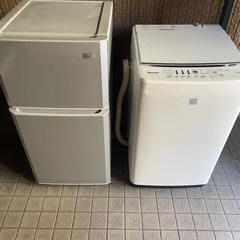 冷蔵庫、洗濯機の画像