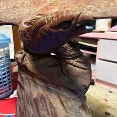 鷹　一本木　彫刻 ⭐️最終値引きの画像