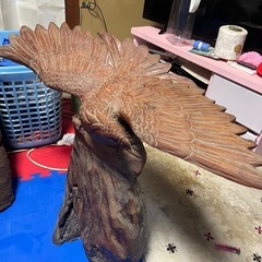 鷹　一本木　彫刻 ⭐️最終値引きの画像