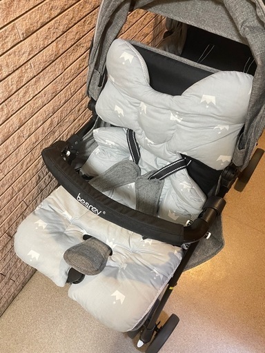 【超美品】二人乗り ベビーカー 縦型 ベビーカー 2人乗りベビーカー 双子 兄弟 姉妹 二人用ベビーカー レインカバー 大容量物置 カ