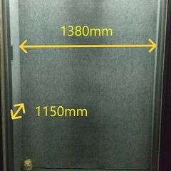 【無料】会議テーブル　W120×D75×H71.5㎝　★中古品★　ミーティングテーブル(椅子6脚もお付けします)の画像