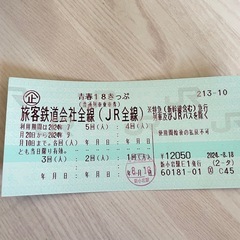 青春18きっぷ  4回分 (2024年 夏)