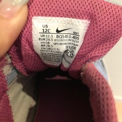 NIKE ナイキ キッズ スニーカー 18cm 水色 男女兼用の画像