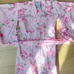 110cm 女の子浴衣　ピンク