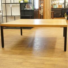 (Y)北大前! 札幌 引取 関家具 CRASH GATE クラッシュゲート CT SINK シンク コーヒーテーブル W100×D100×H38cm 天然木 ローテーブル センターテーブル 2052978の画像