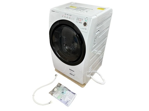 ⭐️激安価格⭐️SHARP　シャープ　ES-S7F-WL　ドラム式洗濯乾燥機　2021年製　ホワイト系　左開き